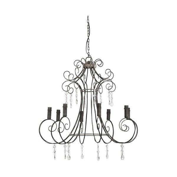 Lampada a sospensione grigia 82x82 cm Brissac - Côté Table-image-3