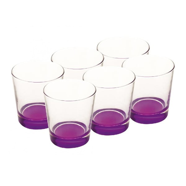 Sada skleniček 340 ml, fialové