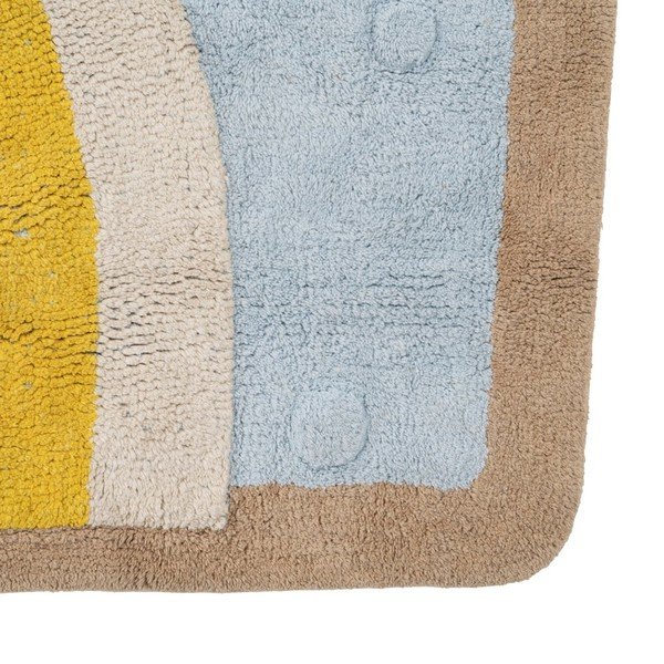 Tappeto per bambini in cotone azzurro 110x150 cm House - Ixia-image-4