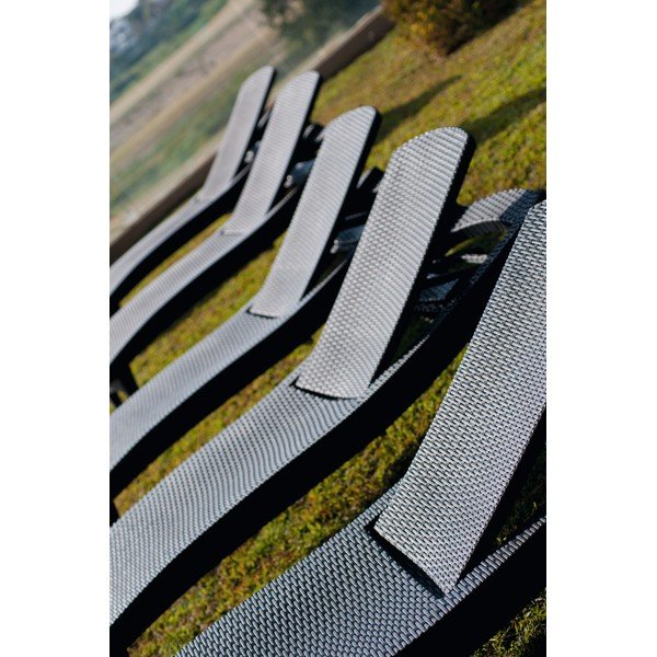 Sedia a sdraio da giardino in plastica grigio scuro Pacific - Keter-image-2