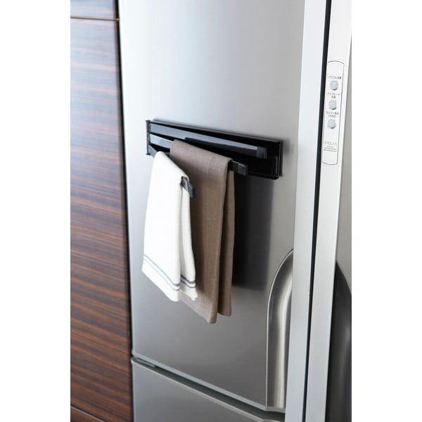 Porta asciugamani magnetico inclinabile nero Tower - YAMAZAKI-image-1