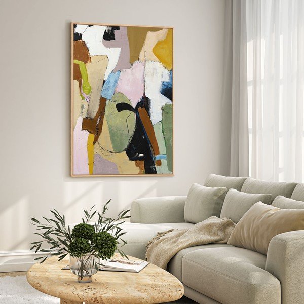 Dipinto stampato/con elementi dipinti a mano con cornice inclusa/dipinto su tela 93x117 cm Out Of Ordinary – Malerifabrikken-image-1