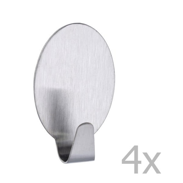 Set di 4 ganci in acciaio inox Gancio - Wenko-image-1