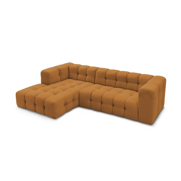 Divano angolare in giallo ocra (con penisola a sinistra) Cloud – Bobochic Paris-image-4