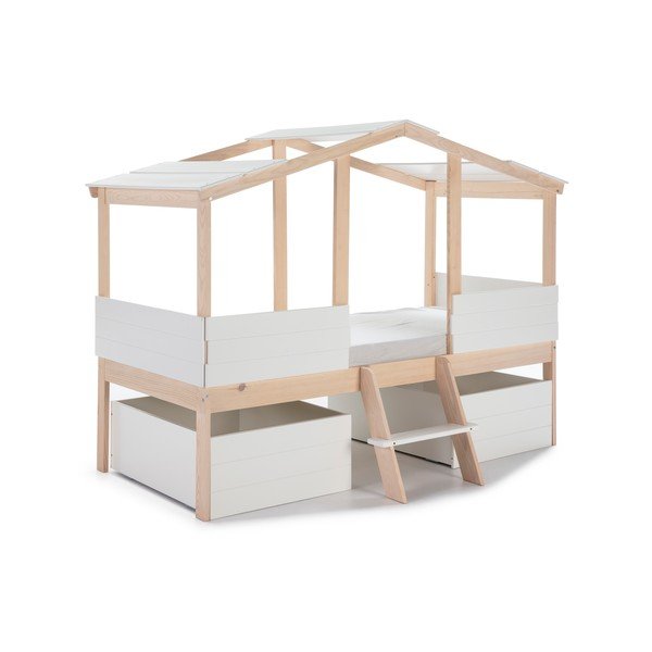 Cassetti bianchi sotto il letto dei bambini 2 pezzi Parma - Marckeric-image-2