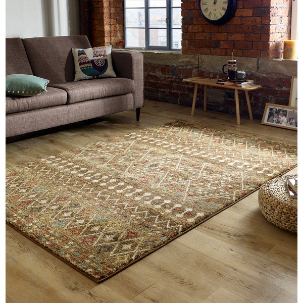 Tappeto marrone scuro , 160 x 230 cm Odine - Flair Rugs-image-4