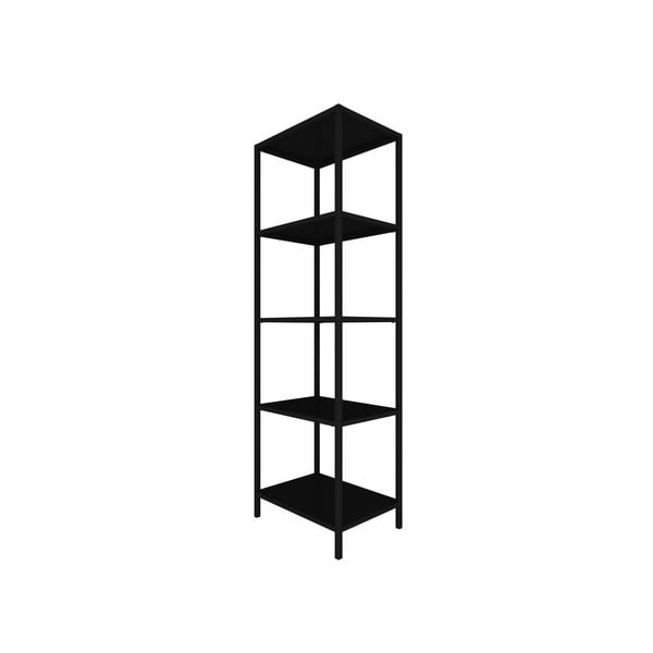 Scaffale in metallo nero, altezza 175 cm Lite - Canett-image-3