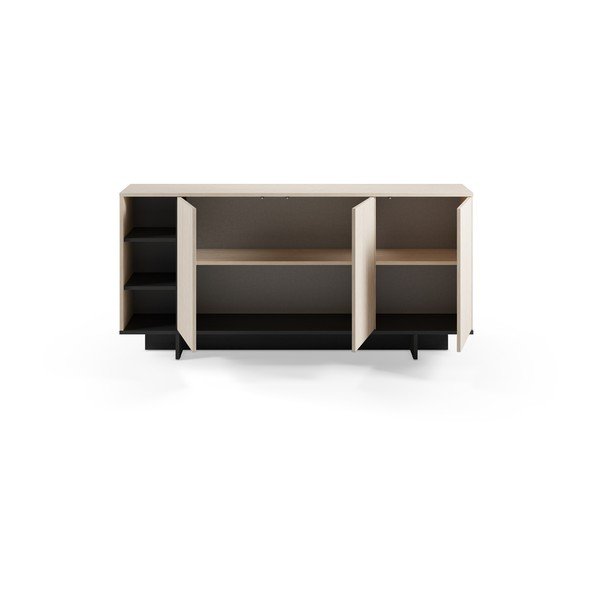 Armadietto nero 170x80x40 cm Cequoia – Marckeric-image-2