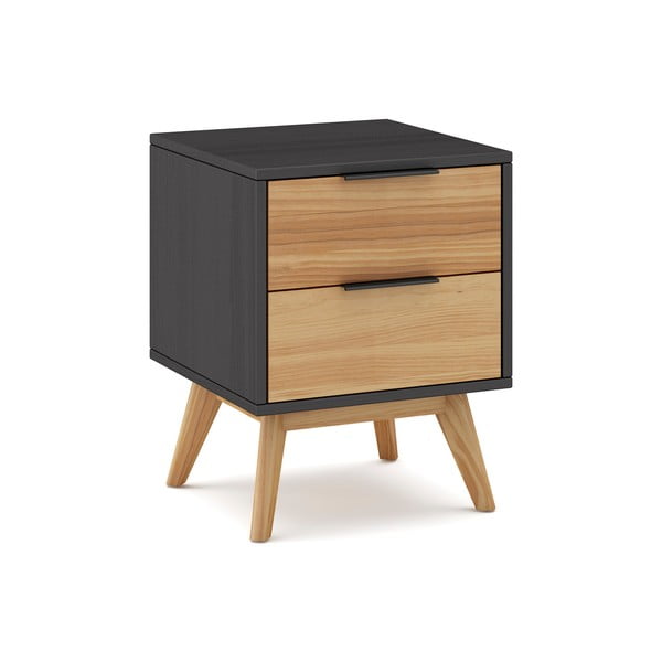 Comodino in legno di pino in colore naturale Lavis - Marckeric-image-2