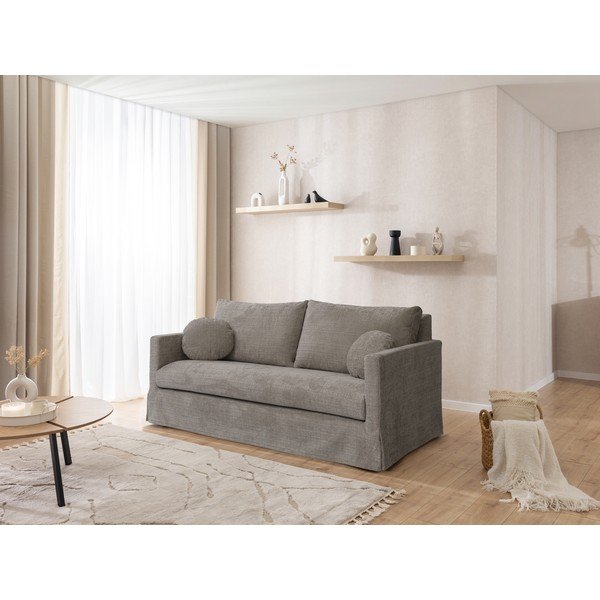 Divano grigio 195 cm Paphos – Ropez-image-3