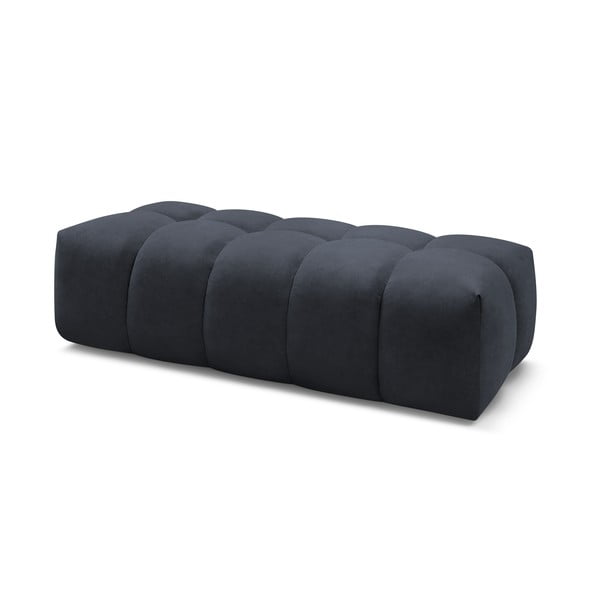 Pouf blu scuro Mont-Blanc - Bobochic Paris-image-3