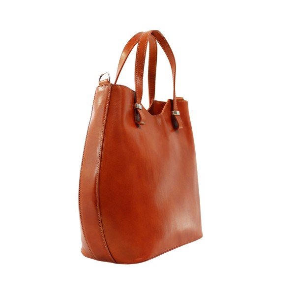 Borsa Denisse in pelle marrone cognac - Chicca Borse-image-1