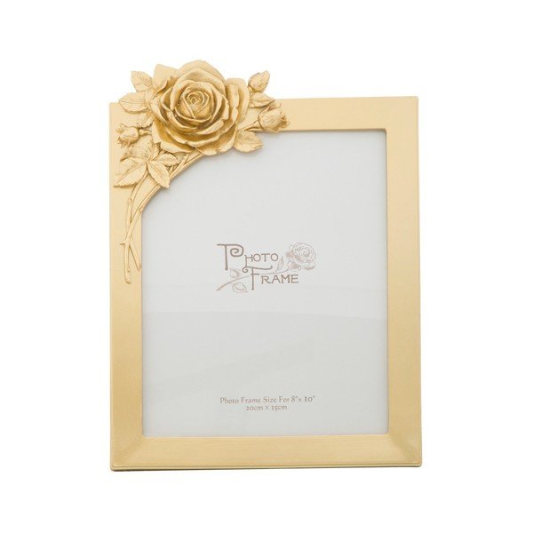 Portafoto giallo in cornice di resina Glam Rose, 20 x 25 cm - Mauro Ferretti-image-4