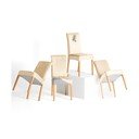 Set di coprisedia beige con rivestimento elastico per sedie 4 pz 48 cm Sento – Restilo