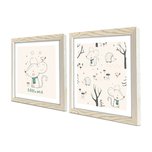 Quadri per bambini in set da 2 33x33 cm Little One - Wallity-image-2