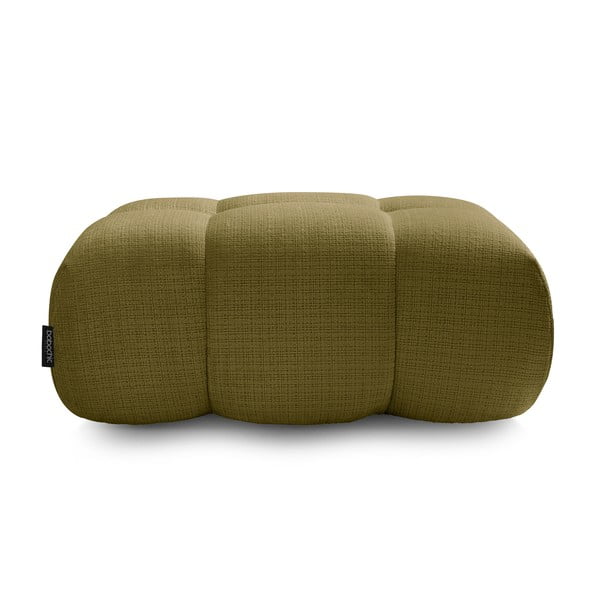 Poggiapiedi verde con rivestimento in ciniglia Ivane – Bobochic Paris