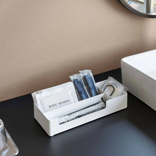 Organizer da bagno bianco in metallo Amenity – YAMAZAKI-image-3