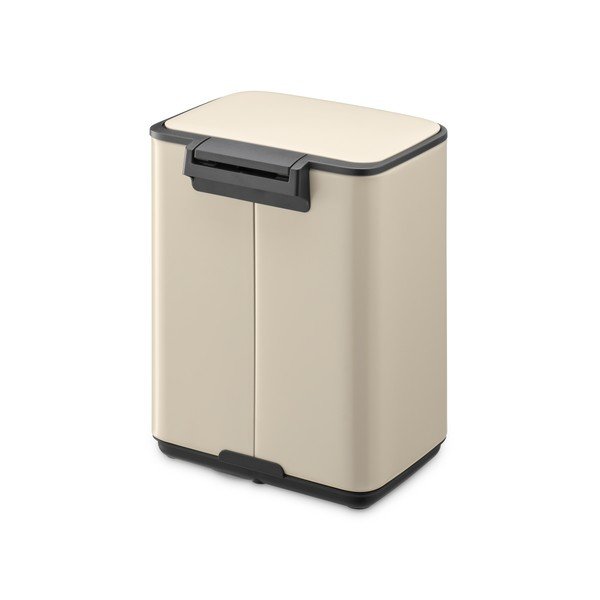 Cestino per la spazzatura beige in acciaio con pedale 4 l Bo – Brabantia-image-2
