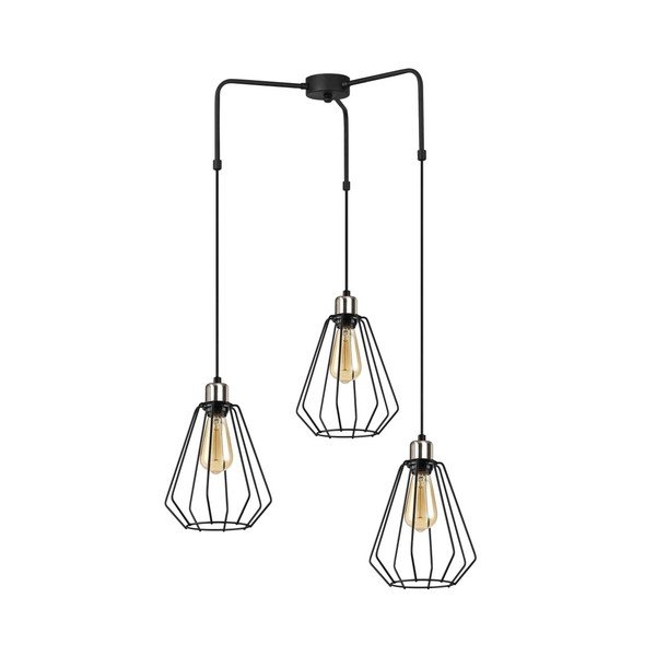 Apparecchio a sospensione in metallo nero Opviq luci Mathaios - Opviq lights-image-3