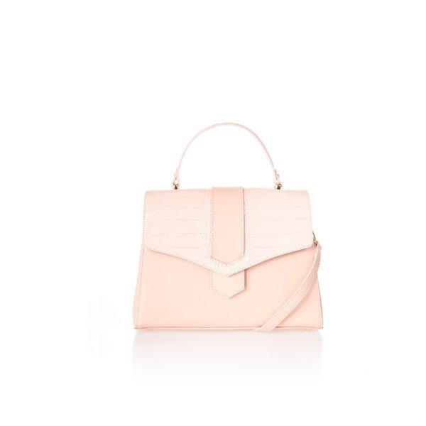 Borsa in pelle rosa chiaro Marta - Federica Bassi