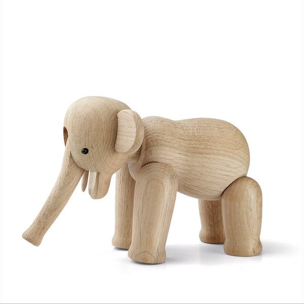 Statuetta in legno massiccio di quercia Elephant - Kay Bojesen Denmark