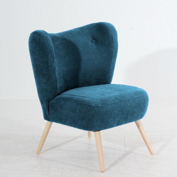 Poltrona Sari Velur blu petrolio - Max Winzer