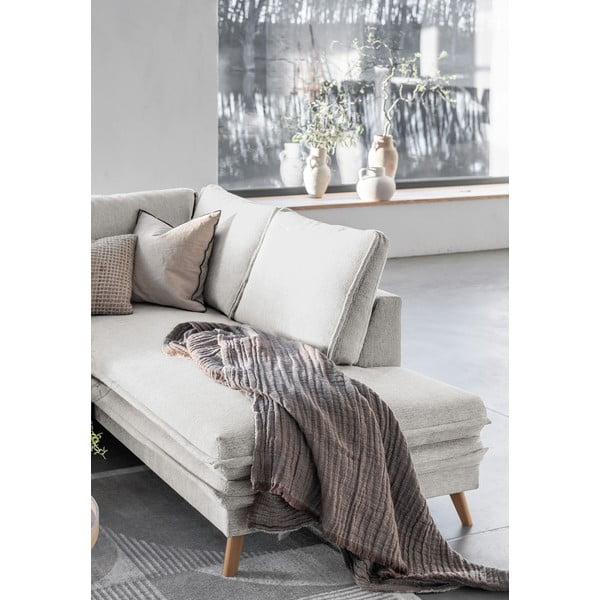 Divano letto angolare beige (angolo destro) Charming Charlie - Miuform-image-4