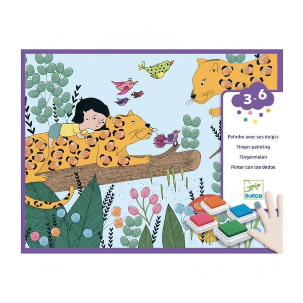Pagine da colorare Finger Painting Nature - Djeco-image-3