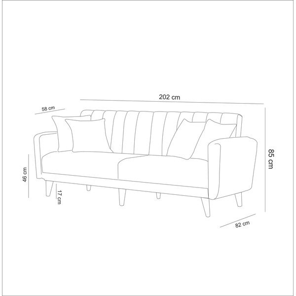 Divano letto bianco Julitta - Unique Design-image-4
