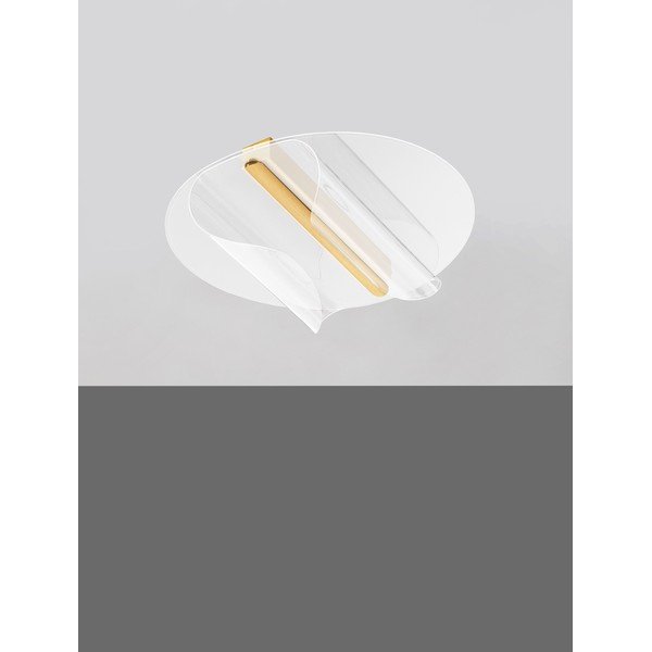 Plafoniera LED dorata in alluminio con intensità regolabile 55x45 cm Valentin – Nova Luce-image-3