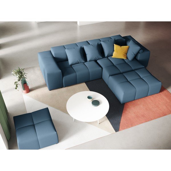 Divano angolare blu (variabile) Rome - Cosmopolitan Design-image-1
