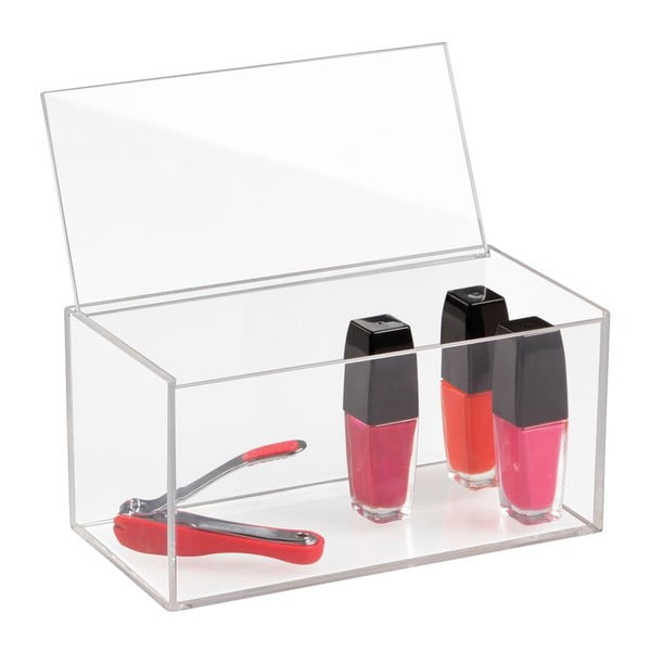 Organizer trasparente con coperchio Clarity - iDesign-image-1