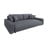 Divano grigio scuro allungabile/con contenitore con rivestimento in velluto a coste 234 cm Sara – Ropez