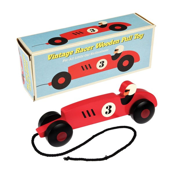 Auto da traino in legno per bambini Formula Vintage Racer - Rex London