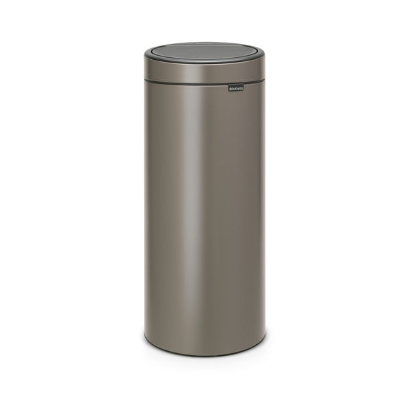 Bidone per rifiuti in acciaio grigio touch 30 l Touch Bin - Brabantia