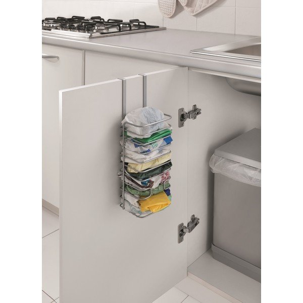 Cesto appeso per sacchetti di plastica Galileo - Metaltex-image-1