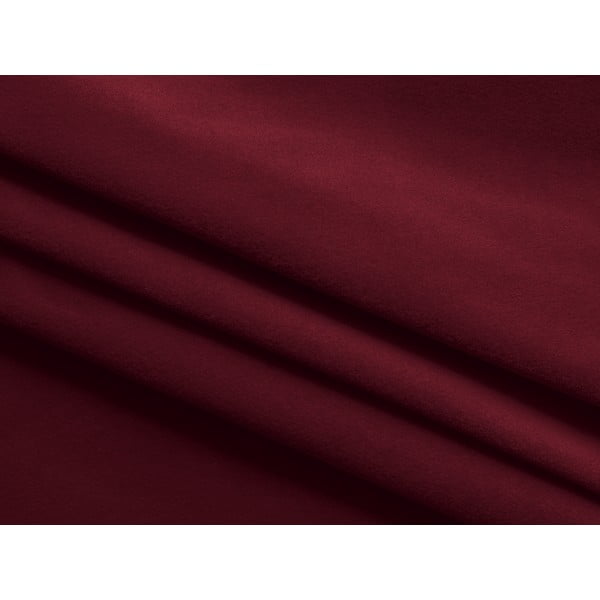 Poggiapiedi burgundy con rivestimento in velluto Ekahi – Makamii-image-4