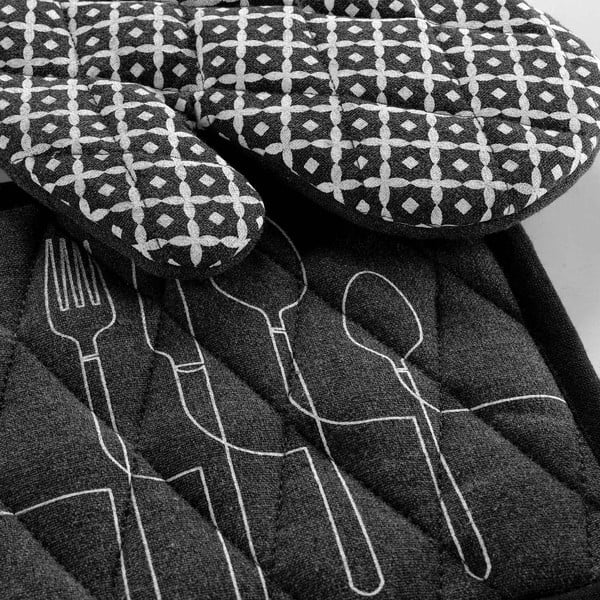 Presine in cotone riciclato in set da 2 Cuisiline - douceur d'intérieur-image-2