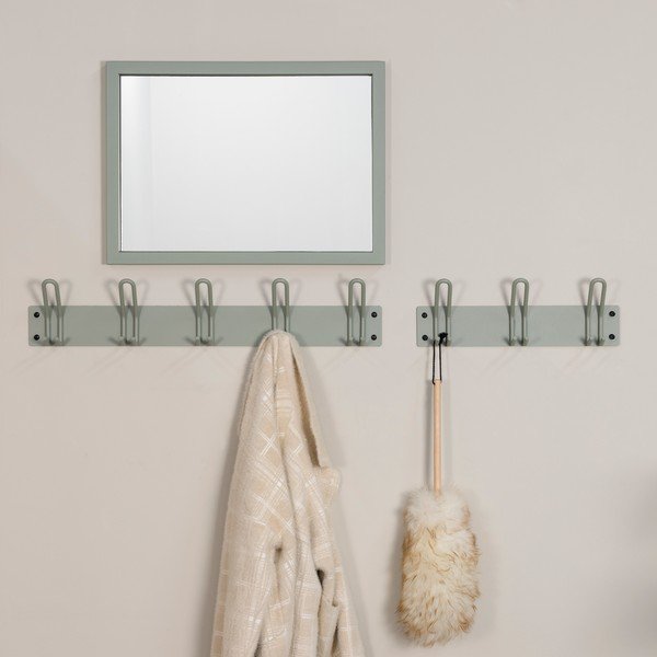 Attaccapanni da parete verde polveroso in metallo 70 cm Miles – Spinder Design-image-1