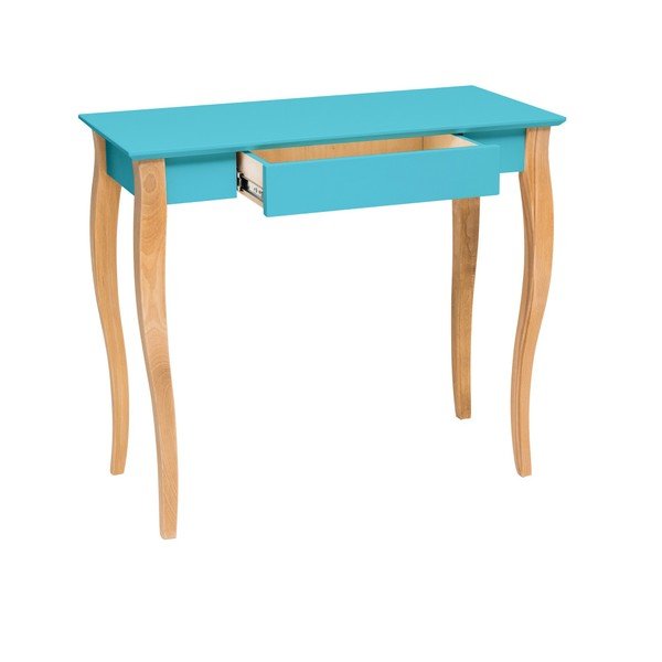 Scrivania turchese scuro Lillo, lunghezza 85 cm - Ragaba-image-1
