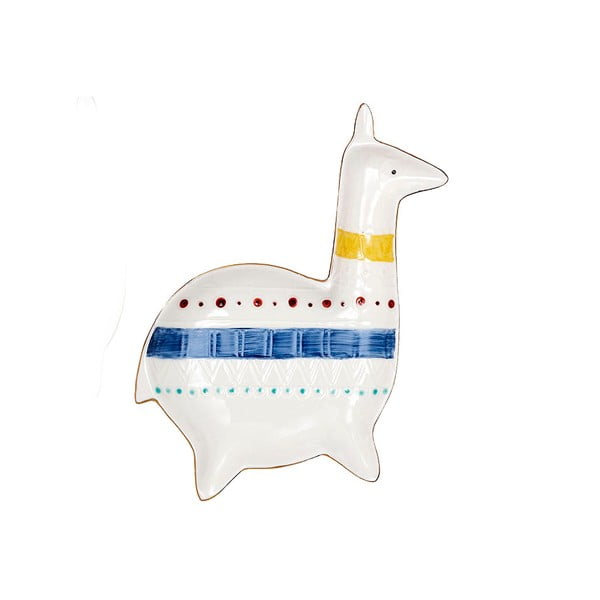 Vassoio per gioielli in porcellana, lunghezza 20,2 cm Nomad Llama - Ladelle