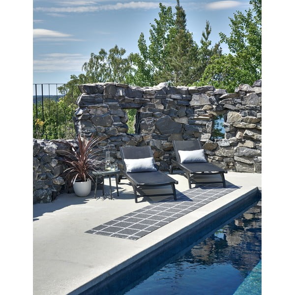 Passatoia da interno/esterno color antracite 70x150 cm Ada Granit – Pappelina-image-2