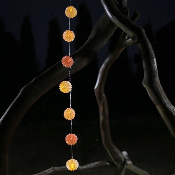 Catena luminosa a LED trasparente Rosa, 10 luci, lunghezza 1,65 m - DecoKing-image-3