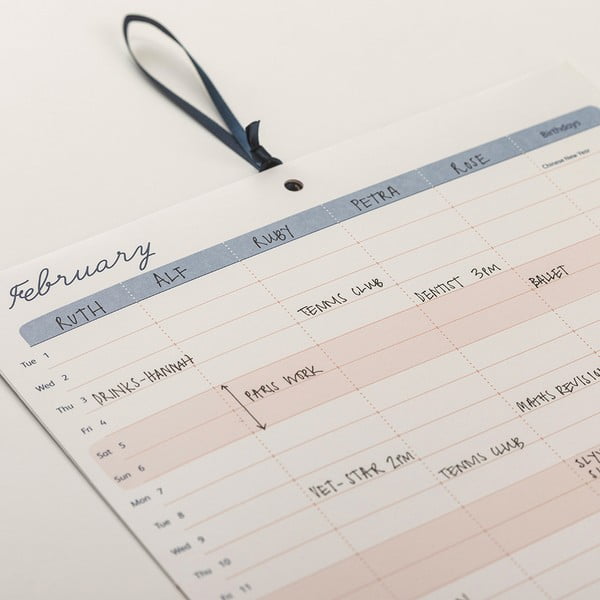 Calendario di pianificazione appeso Uccelli - Busy B-image-2