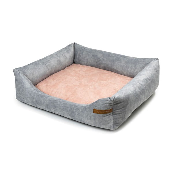 Letto per cani rosa e grigio chiaro 85x105 cm SoftBED Eco XL - Rexproduct-image-1