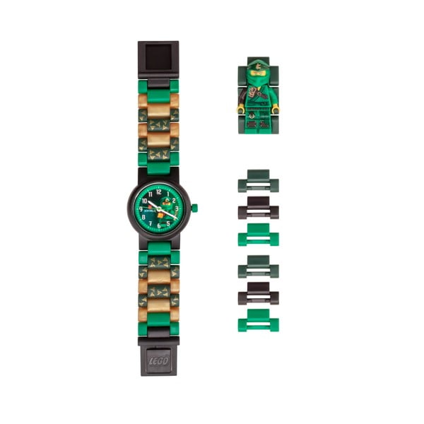 Orologio da polso verde con cinturino pieghevole e minifigure NINJAGO Lloyd - LEGO®-image-4