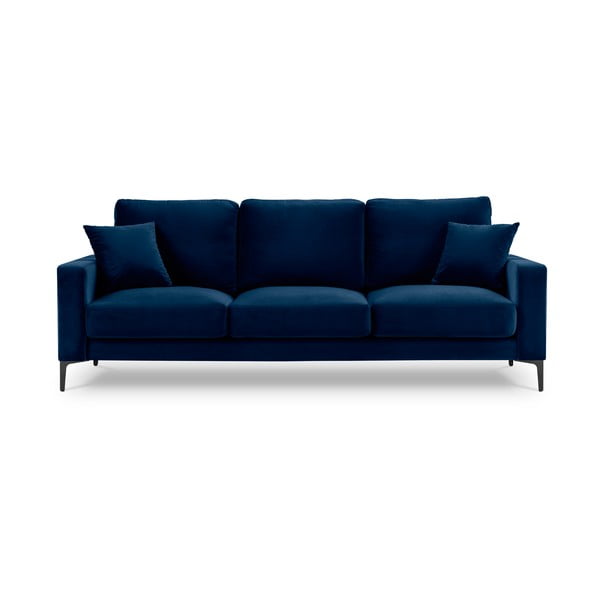 Divano in velluto blu navy, 220 cm Harmony - Kooko Home