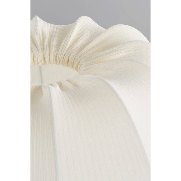 Lampada da terra bianca/color argento lucido in tessuto (altezza totale 150 cm) Pion – Jotex-image-3