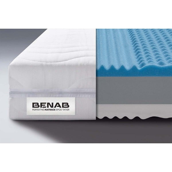 Materasso matrimoniale in schiuma dura/media 180x200 cm BonLife - BENAB-image-1