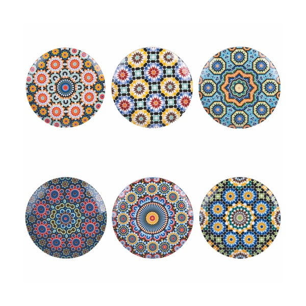Set di 6 piatti da dessert in porcellana ø 19 cm Marrakesh - VDE Tivoli 1996